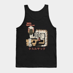 Monster Hunter World Kulu-Ya-Ku Kanji Icon Tank Top